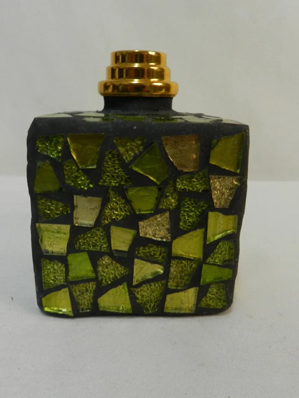 Mosaic Catalytic green oil diffuser bottle only Stained Glass Tiles home decor